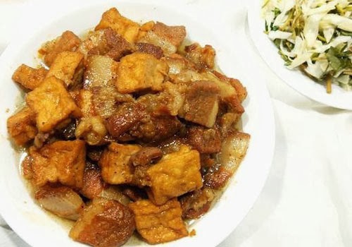 thit kho tuong ban - Thịt kho tương bần với đậu phụ đậm đà đưa cơm
