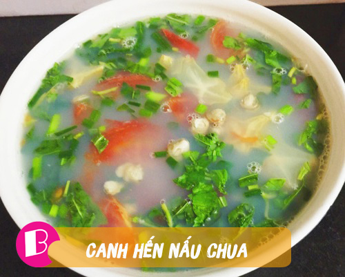 canh hen nau chua - Canh hến nấu chua