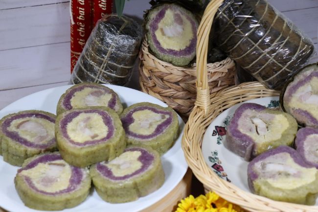banh tet - Cách làm Bánh tét nhân mặn truyền thống thơm ngon, hấp dẫn