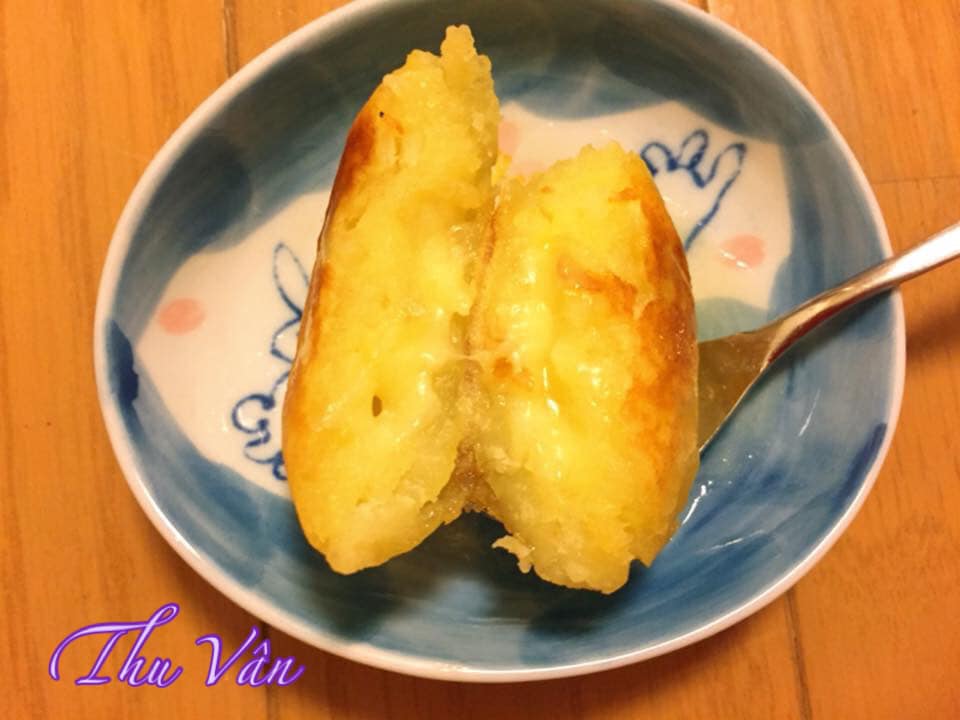 banh khoai lang nhan pho mai - Cách làm bánh khoai lang nhân phô mai Nhật Bản không cần lò nướng